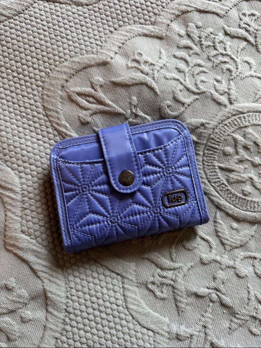Lug Minuet Legacy Collection RFID Compact Wallet – Purple Berry